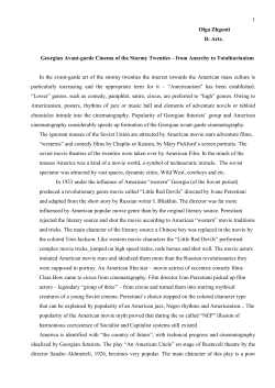 Olga Zghenti - Harriman Institute