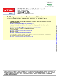 Life, the Universe, and Body Temperature