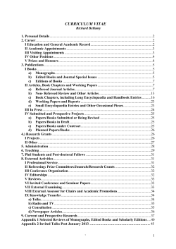 CURRICULUM VITAE