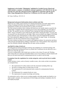 1 Supplement to the booklet "R&ouml;js&aring;gning" published