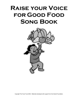 Raise your Voice for Good Food