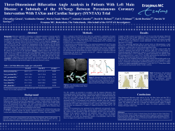 Three-Dimensional Bifurcation Angle Analysis in Patients With Left