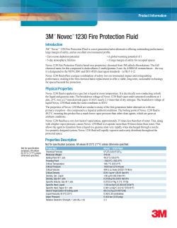 3M™ Novec™ 1230 Fire Protection Fluid