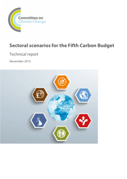 Sectoral scenarios for the Fifth Carbon Budget