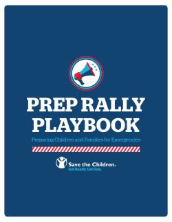 Preparing Children and Families for Emergencies