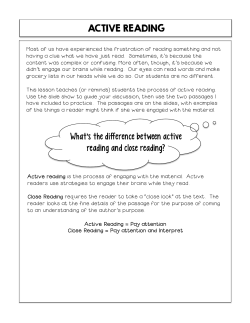Active Reading Guided Notes