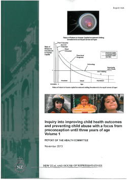 Inquiry into improving child health outcomes and