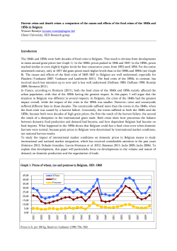 Harvest crises and dearth crises: a comparison of the causes and