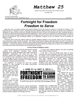 June 2014 - Freedom to Serve