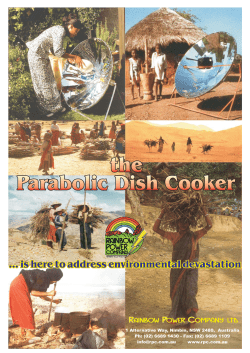 Parabolic Dish Cooker the