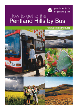 How to get to the Pentland Hills by bus