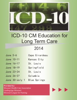 ICD-10 CM Education for Long Term Care
