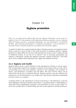 Chapter 11 Hygiene promotion