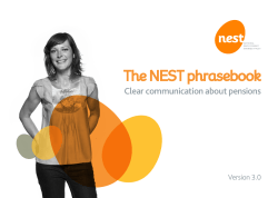 The NEST phrasebook
