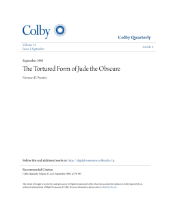 The Tortured Form of Jude the Obscure