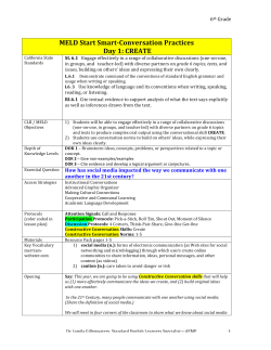6th Grade CC Start Smart Lesson