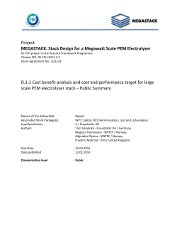 Project MEGASTACK: Stack Design for a Megawatt Scale PEM