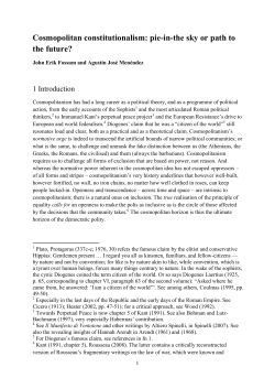 Cosmopolitan constitutionalism: pie-in