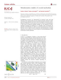 Metadynamics studies of crystal nucleation