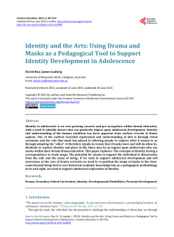 Identity and the Arts - Scientific Research Publishing