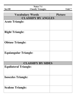 Obtuse Triangle - Lakeridge Math