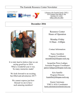 The Eastside Resource Center Newsletter December 2016