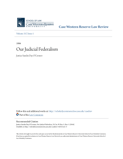 Our Judicial Federalism - Case Western Reserve University School