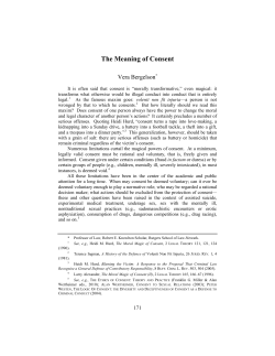 The Meaning of Consent - Moritz College of Law