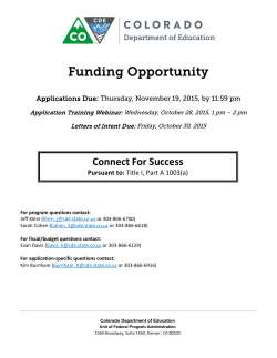 Funding Opportunity