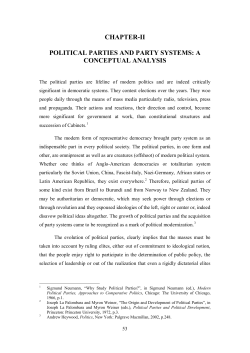 chapter-ii political parties and party systems: a