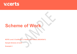 Scheme of Work