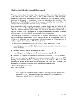 The Iowa State University Parking Division Manual