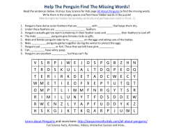 Help The Penguin Find The Missing Words!