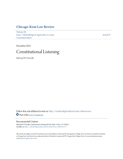 Constitutional Listening - Scholarly Commons @ IIT Chicago