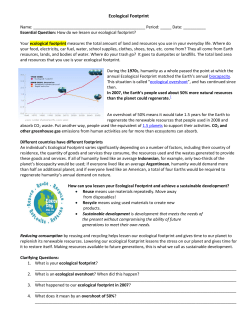 Ecological Footprint