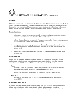 AP Human Geography