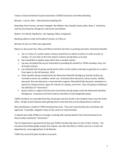 Executive Committee Meeting Minutes