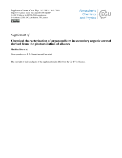 Supplement - Atmos. Chem. Phys