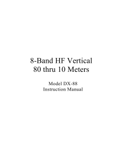 8-Band HF Vertical 80 thru 10 Meters
