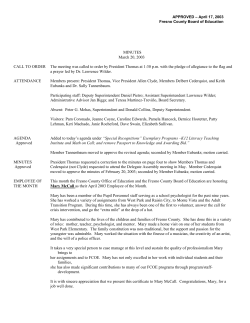 March 20, 2003 - Fresno County Office of Education