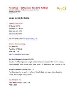 Single Switch Software - Assistive Technology Training Online