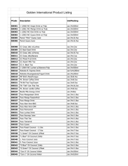 Product List - Golden Internation Corporation
