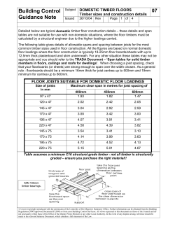 Building Control Guidance Note 7