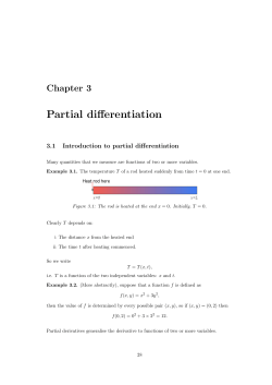 Partial differentiation