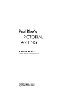 Paul Klee`s - Assets - Cambridge University Press