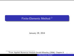 Finite-Elements Method =1From Applied Numerical Analysis Gerald
