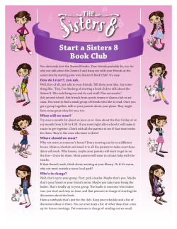 Start a Sisters 8 Book Club