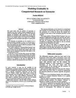 Modeling Graduality in Computerized Research on Synonyms