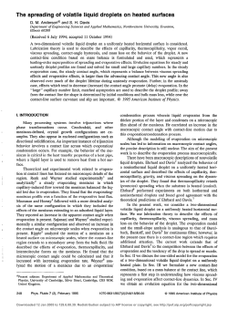 The spreading of volatile liquid droplets on heated