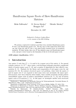 co m ple x matri ce s A &isin; Cnxn t he r e e xists a well